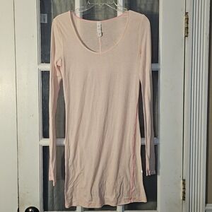 Lululemon Womens Tonka Stripe‎ Parfait Pink Elongate Burnout Long Sleeve Top 4